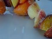 Défi cuisine Brochettes fruits miel amandes