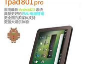 Tpad801pro, nouvelle tablette sous Android