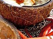 Crème glacée Piña Colada (ananas, coco caramel rhum).