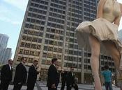 Marilyn 26-foot tall beautiful statue Chicago..