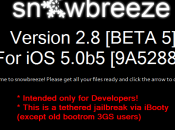 jailbreak beta avec sn0wbreeze 2.8b5 enfin sorti disponible