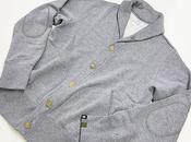 Loopwheeler monocle fleece cardigan