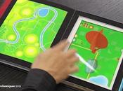 livre iPad PopUp interactif original, mettant scène montgolfière presque réelle…