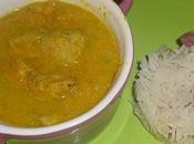 Curry porc lait coco, pilaf