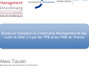 Etude l'adoption Community Management outils France Alexi Tauzin