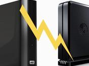 Comparatif deux disques durs externes Seagate FreeAgent GoFlex Desk Book Essential