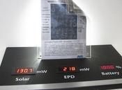 e-paper flexible doté capteurs photovoltaïque
