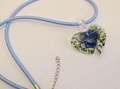 Encore bleu pour collier coeur