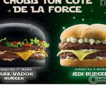 Des burgers Star Wars chez Quick