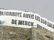 Manif chez Merck, janvier, Eragny-sur-Epte, près Gisors.