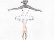 Encore expressions. Comme ballerine pointe pieds