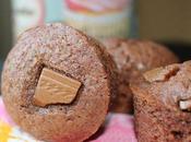 Minis muffins chocolat, coeur pralinoise