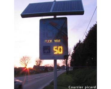 Un radar qui insulte les automobilistes