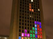 immeuble transformé Tetris géant