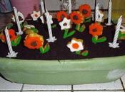 gâteau d'anniversaire "jardinière fleurs"