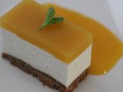 Cheesecake (sans cuisson) brillat savarin, fruit passion mangue recette chef Frenchie