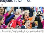Lyon champion(ne) champion(ne)s !!!! Figaro, L'Equipe, Monde)