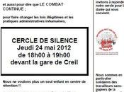 Creil, avec cercle silence, combattre racisme haine l'internationalisme actif