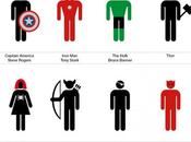 Super héros super vilains icones