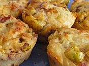 Muffins courgettes, fromage jambon