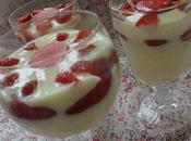 Creme lait avec fraises (leite creme morangos