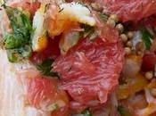 Carpaccio haddock pomelos