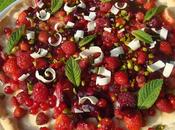 Pizza fruits rouges