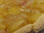 Tarte compotée pêches caramélisées