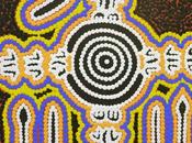 Peinture aborigène Edward Smith JANGALA, Yuendumu Warlukurlangu, désert central, Australie