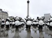 centaine pandas Trafalgar Square (Londres)
