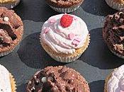Assortiment cupcakes mousse framboises/mascarpone chocolat