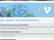 Vimeo s’intègre Dropbox
