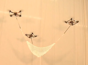 Quadricopters lancer rattraper objets plein