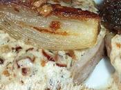 Filet mignon porc morilles crème