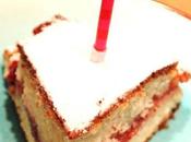 recette Gâteau d’anniversaire yaourt confiture fraises