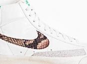 Nike Blazer High White Green Snake