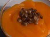 crèmes: lentilles chocolat potimarron yuzu