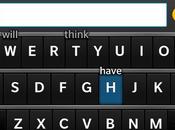 clavier Blackberry action