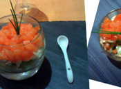 Premier rendez-vous culinaire hebdomadaire Verrine saumon concombre spécial Noël