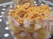 verrines pommes/foie gras/spéculoos
