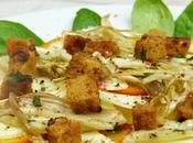 Salade d'hiver, fenouil confit, kaki Persimon pecorino