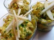 Verrines tourteau l'avocat pomme verte