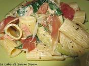 Penne courgettes jambon