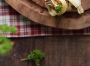 Tagliatelles colin champignons, crumble chorizo