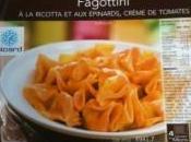 Fagottini ricotta épinards, crème tomate Picard