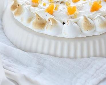 Pavlova à la crème de marron et clémentines corses