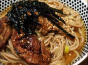 Nouilles soba canard poireaux