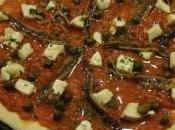 Pizza goût sublime anchois, citron, capres, vraiment délicieux