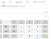 Google calculatrice arrive versions francophones