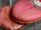 Macarons rose gingembre